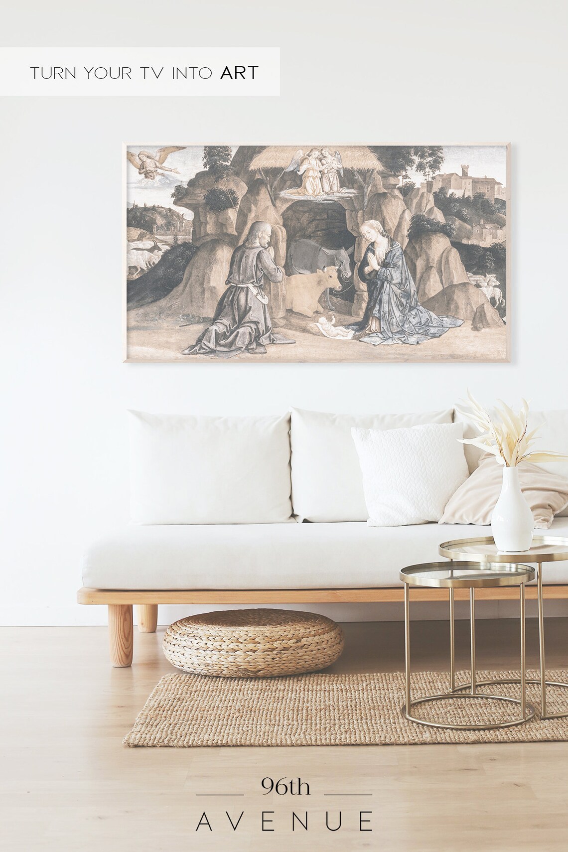 Christmas Nativity Scene Art Print - Image 2