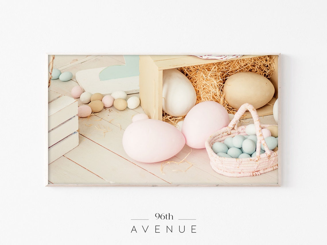 Easter Eggs Art For TV, Abstract Modern