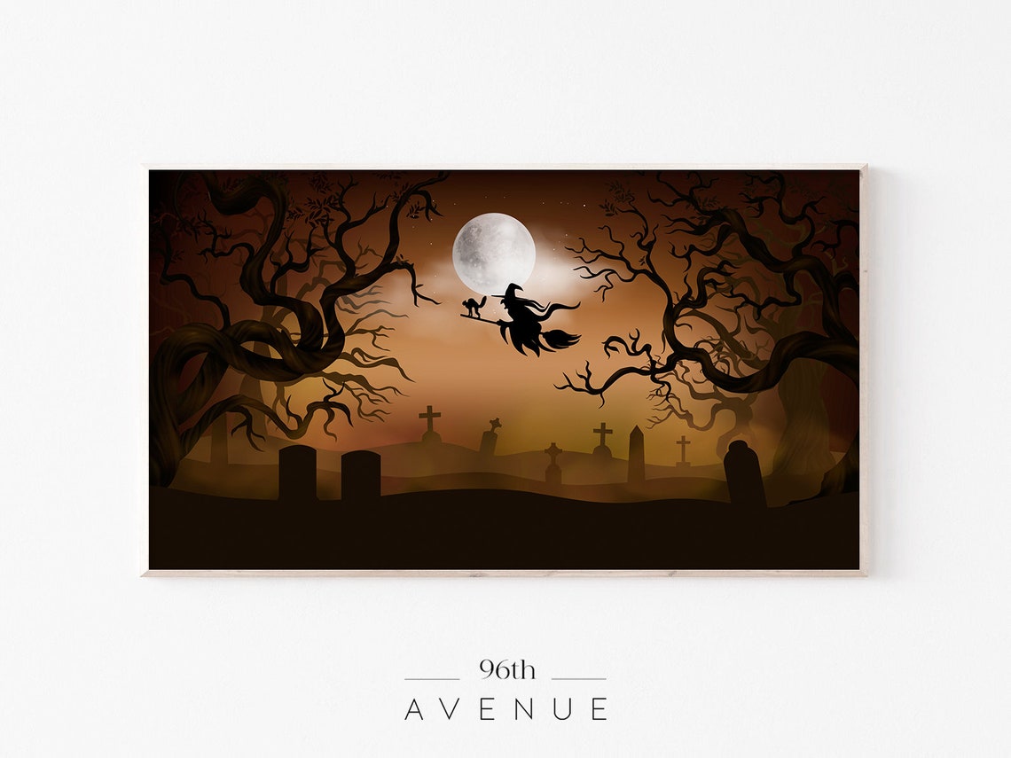 Halloween Witches Art for TV, Instant