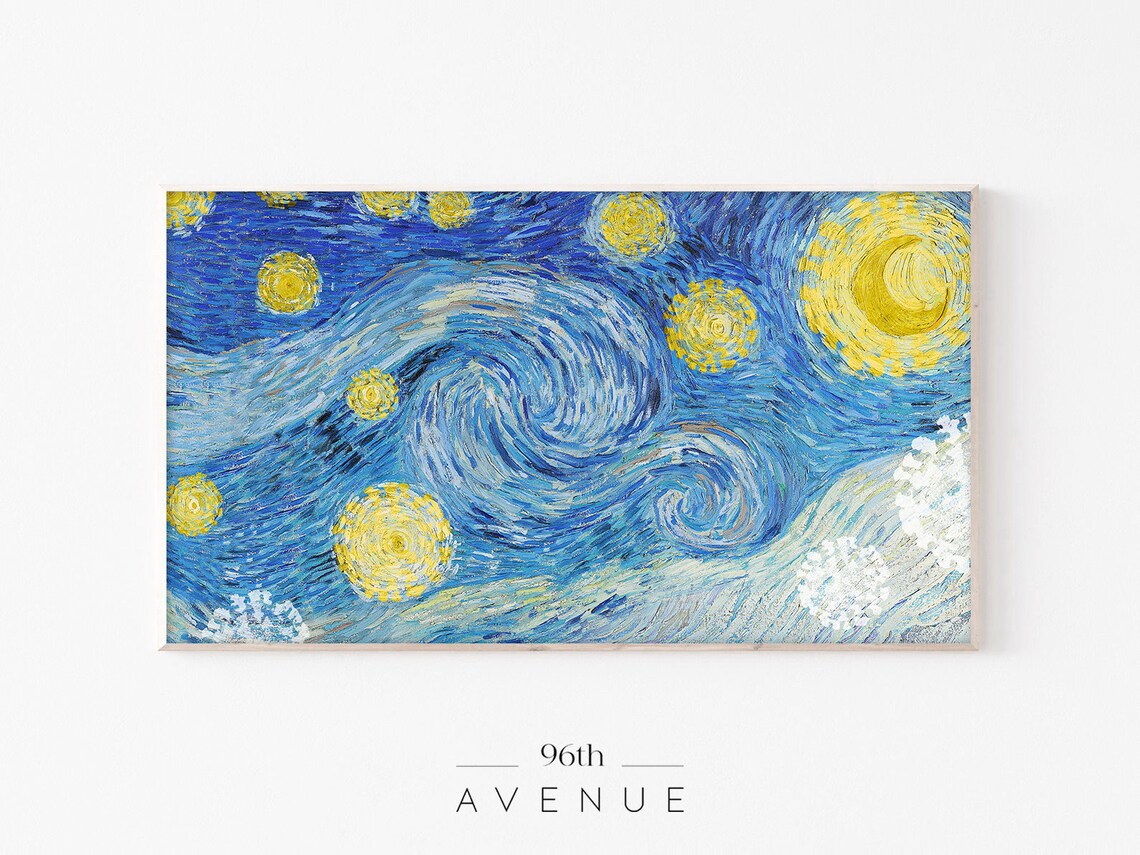 Van Gogh Starry Night Vintage Oil Painting Art Print