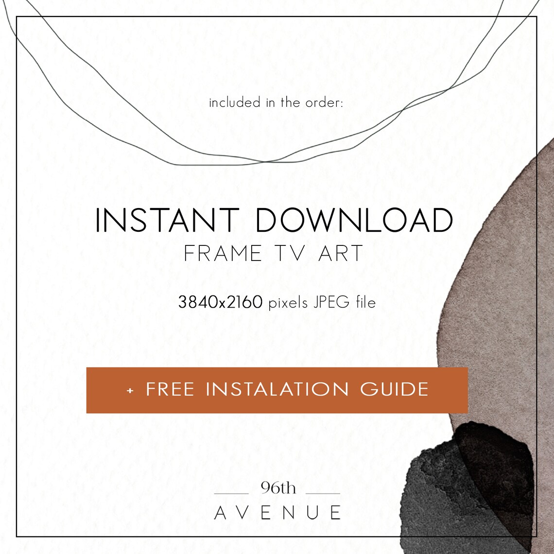 Milky Way Abstract Wall Art Print for TV - Image 2