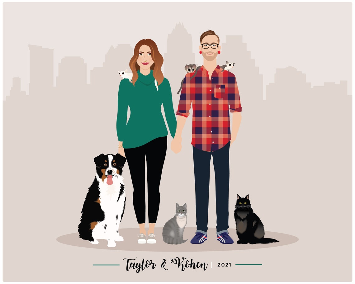 Family Portrait - Personalised