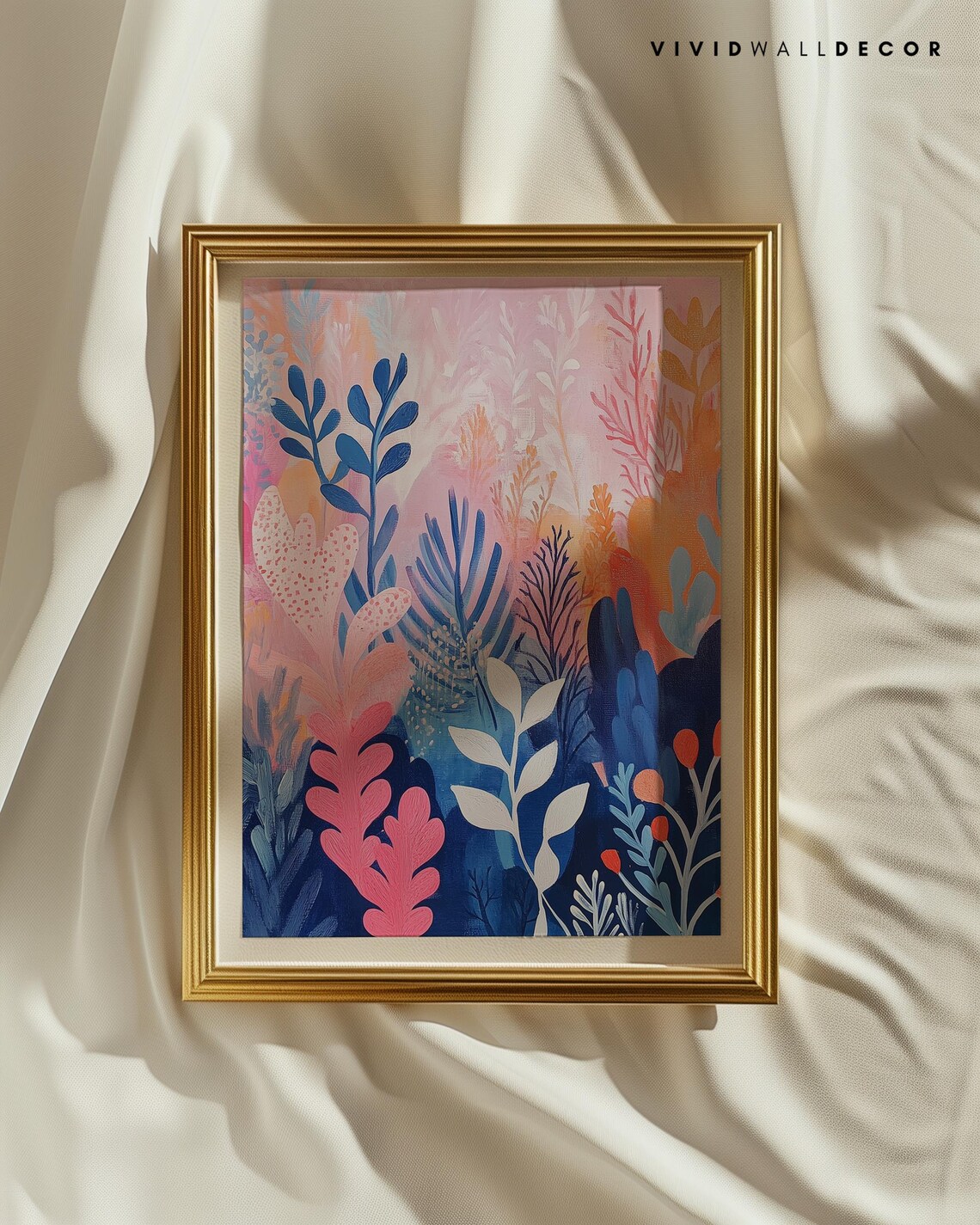 Pastel Botanical Dream Abstract Soft Plant Garden Wall Poster - Image 2
