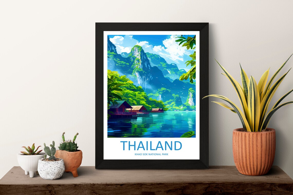 Khao Sok National Park Travel Poster, Thailand - Image 3