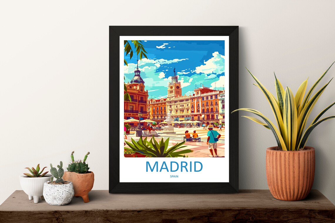 Madrid Travel Gift For Art Lovers Poster - Image 3