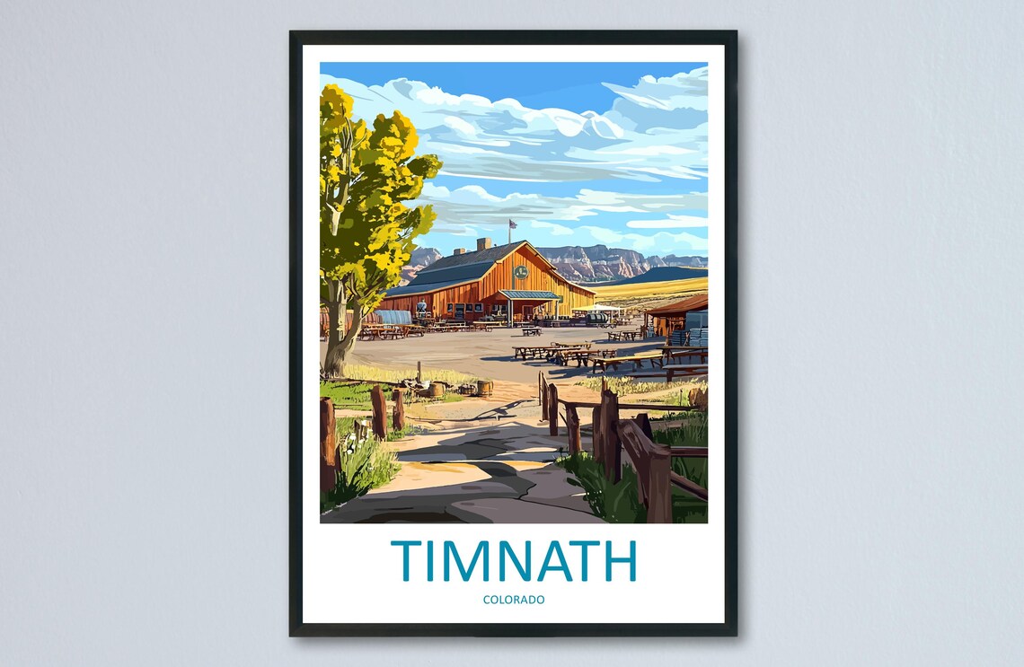 Timnath Colorado Travel Poster, Home Decor