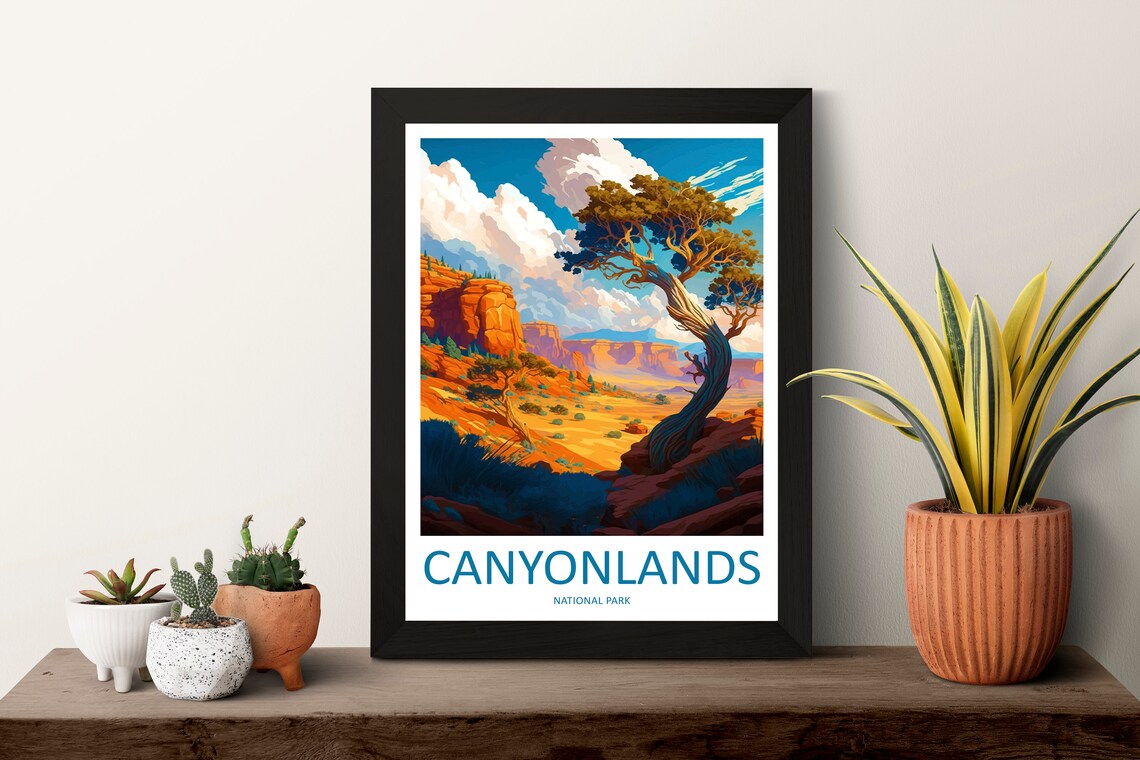 Canyonlands National Park Travel Poster, Wall Art Print - Image 3