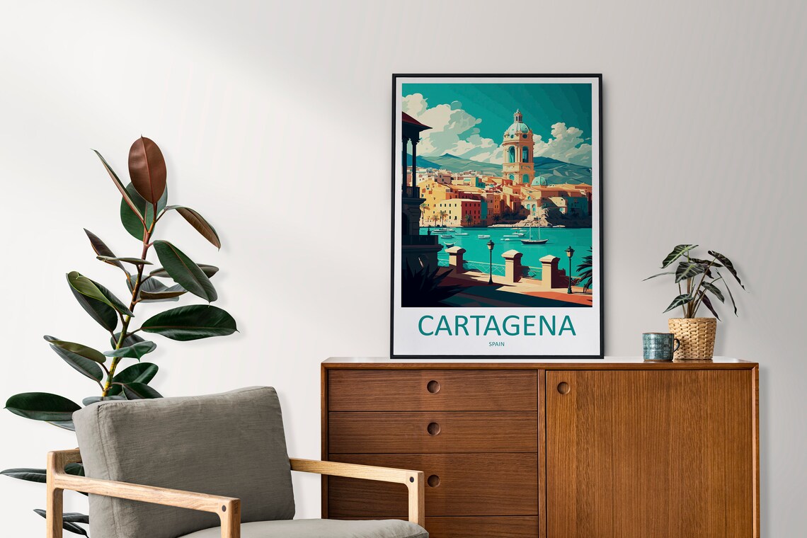 Cartagena Travel Poster, Spain Wall Art Print - Image 2