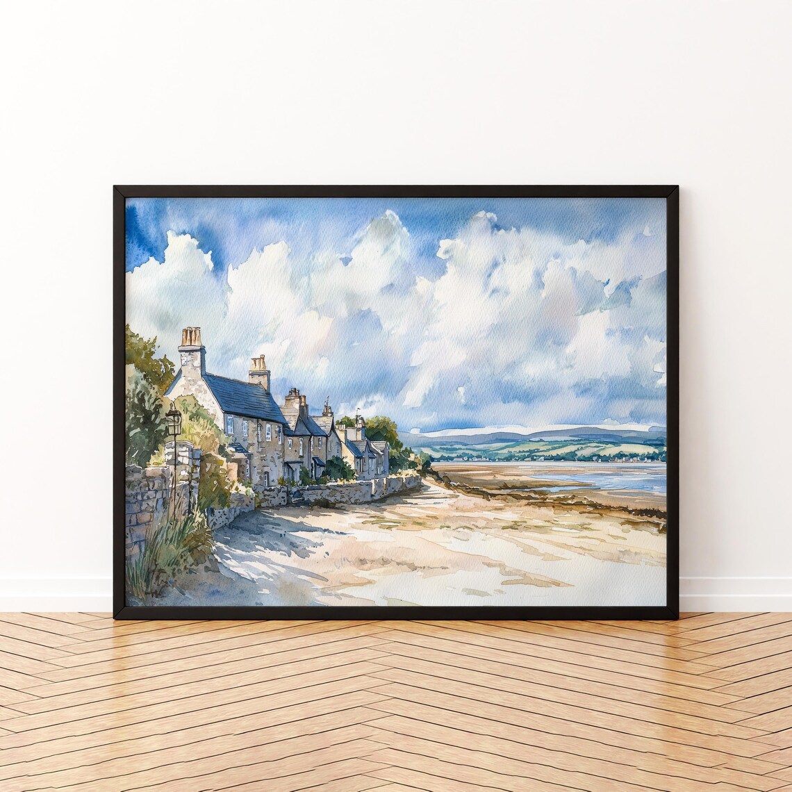 Arnside And Silverdale England Watercolor Travel Poster