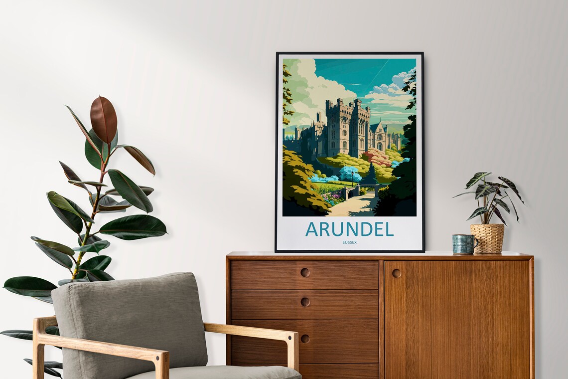 Arundel Travel Poster, Place Wall Art Print - Image 2