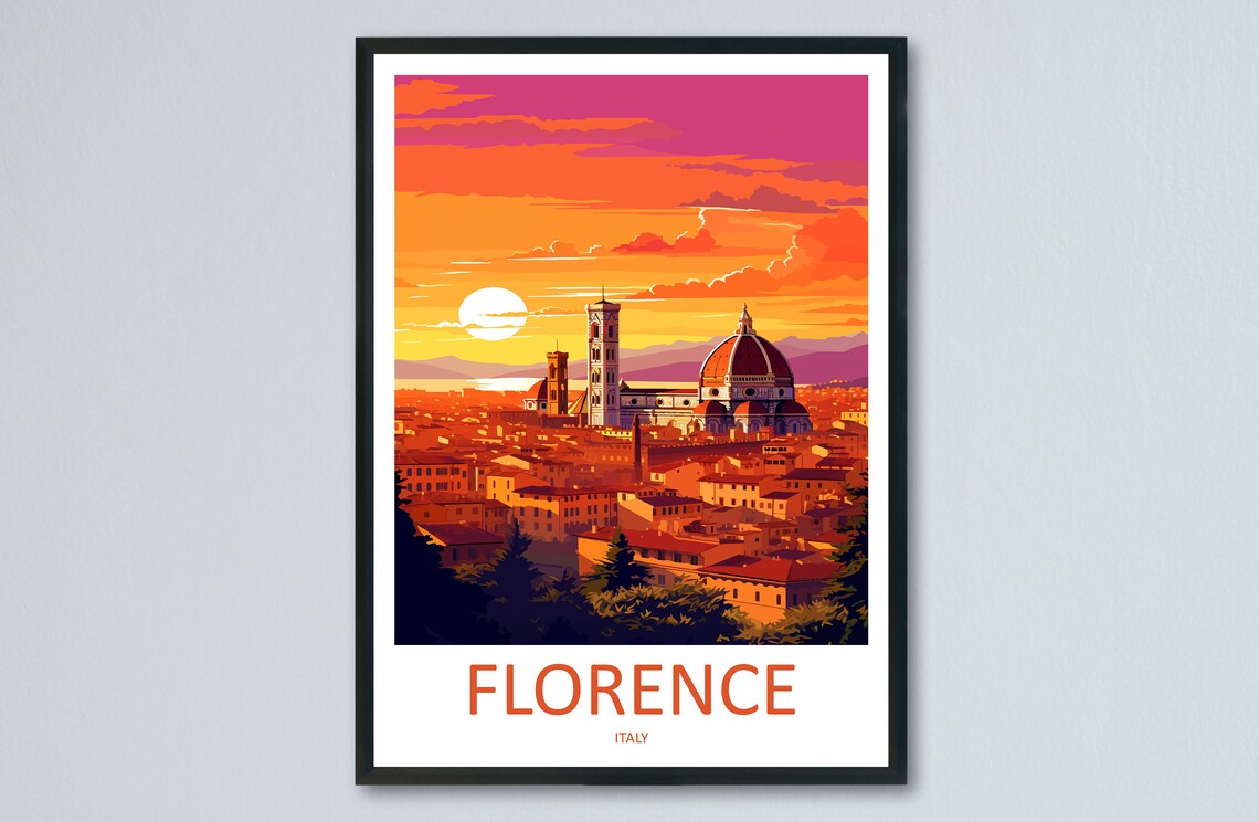 Florence Italy Home Decoration Travel Poster