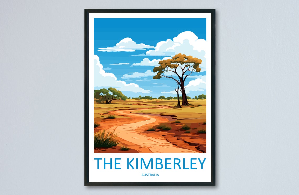 The Kimberley Australia Outback Track Through Red Sand Poster