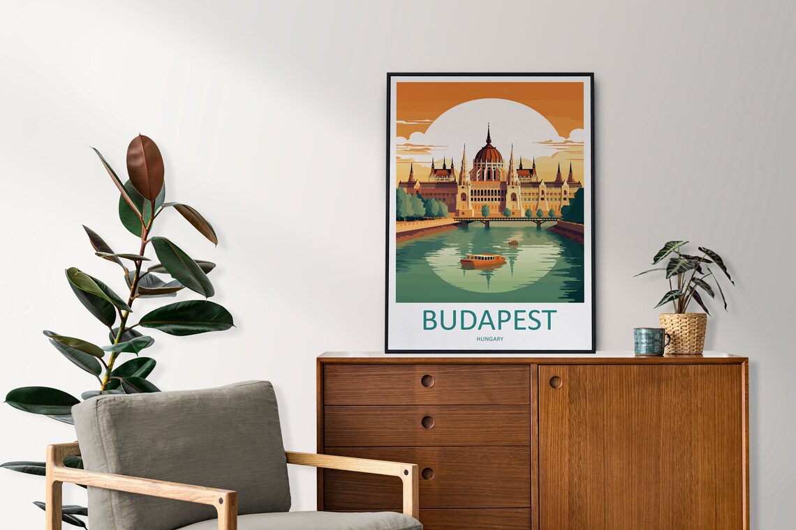 Budapest Wall Hanging Gift Travel Poster - Image 2
