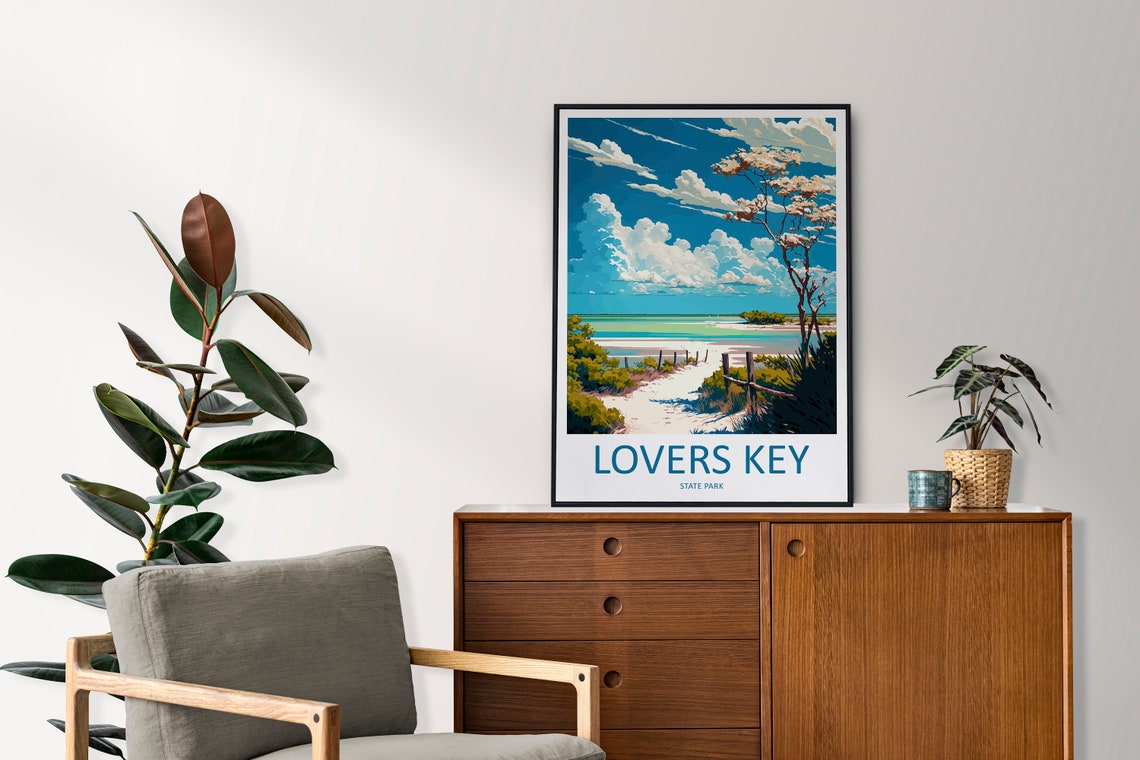 Lovers Key State Park Florida Sandy Beach Path Sand Dunes Poster - Image 2