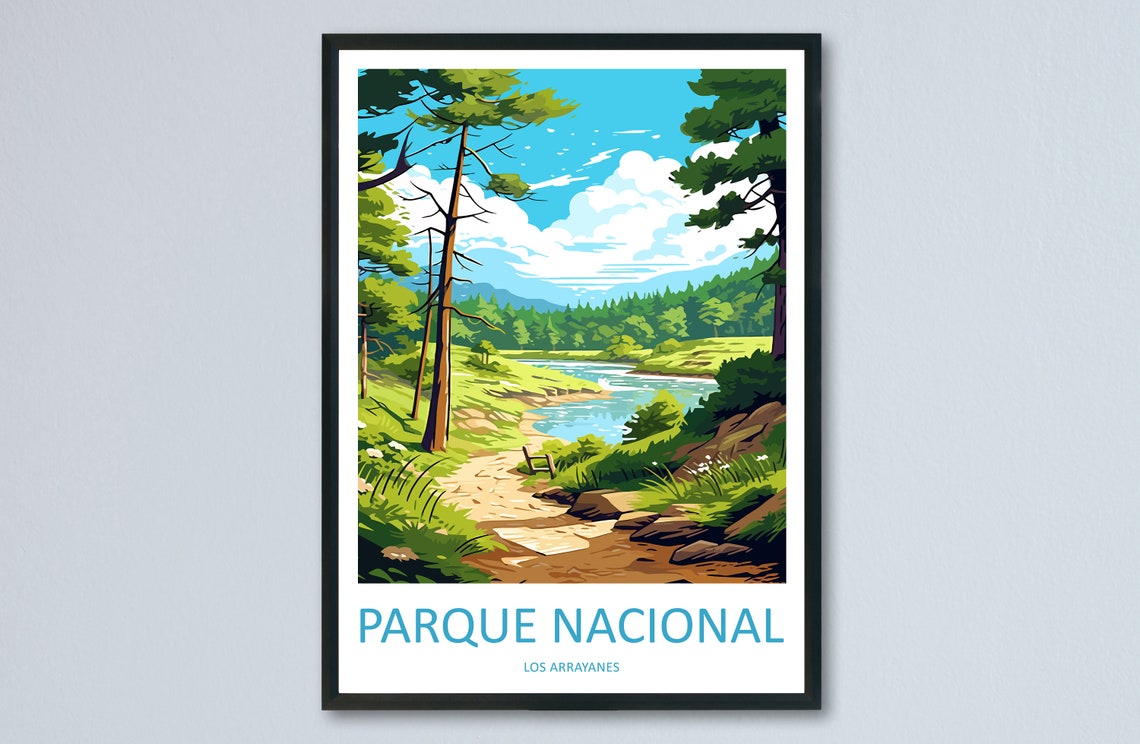 Parque Nacional Los Arrayanes Forest River Trail Painting Poster