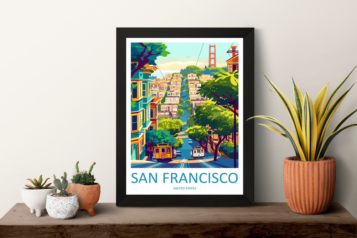 San Francisco Wall Hanging Home Dcor Wall Art Print - Image 3