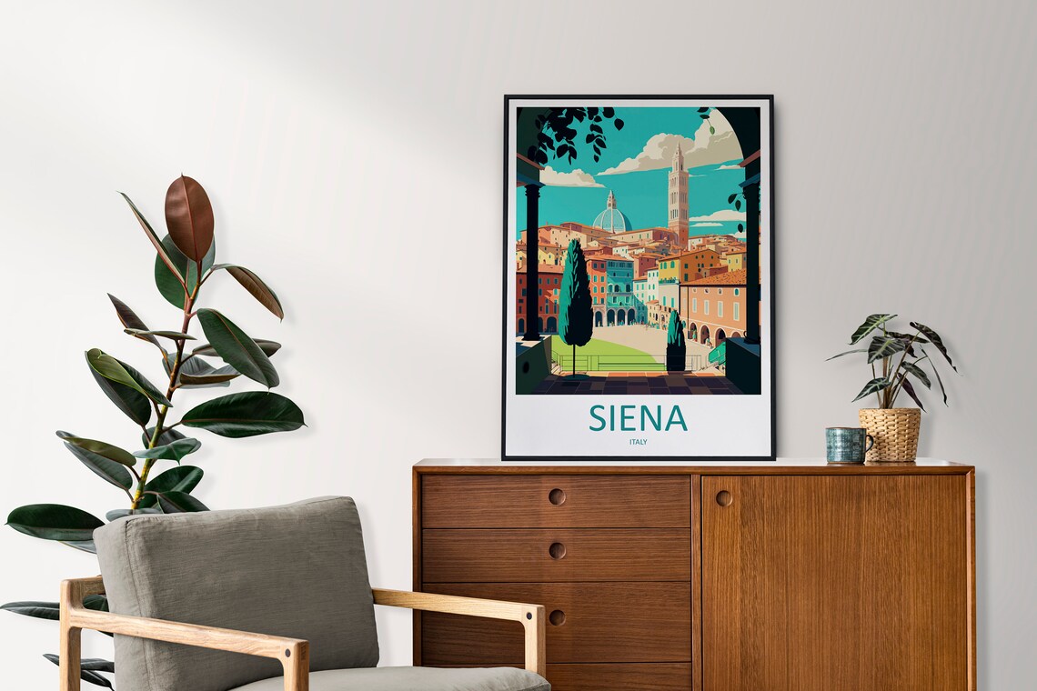 Siena, Italy Travel Poster, European Place Print - Image 2