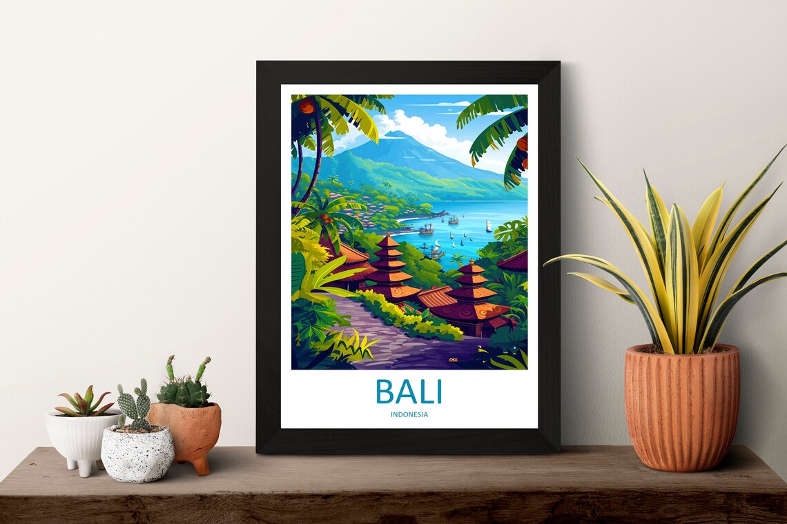 Bali Travel Poster, Indonesia Wall Decor Art Print - Image 3