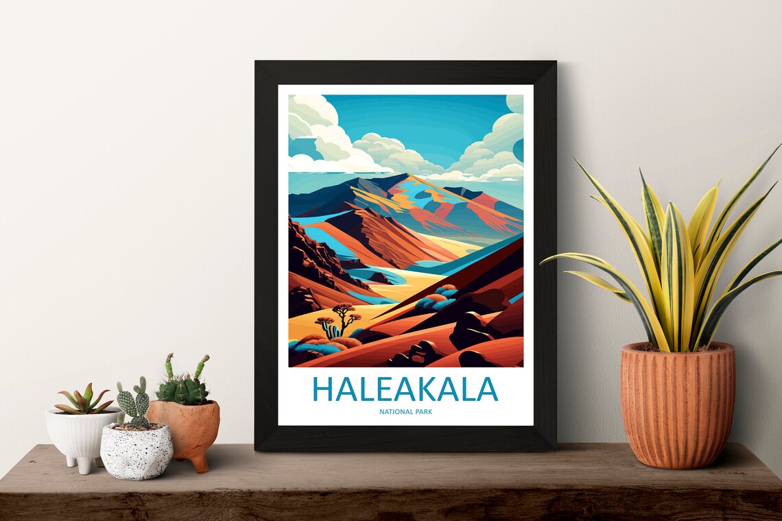 Haleakal National Park Travel Poster, Wall Art Print - Image 3