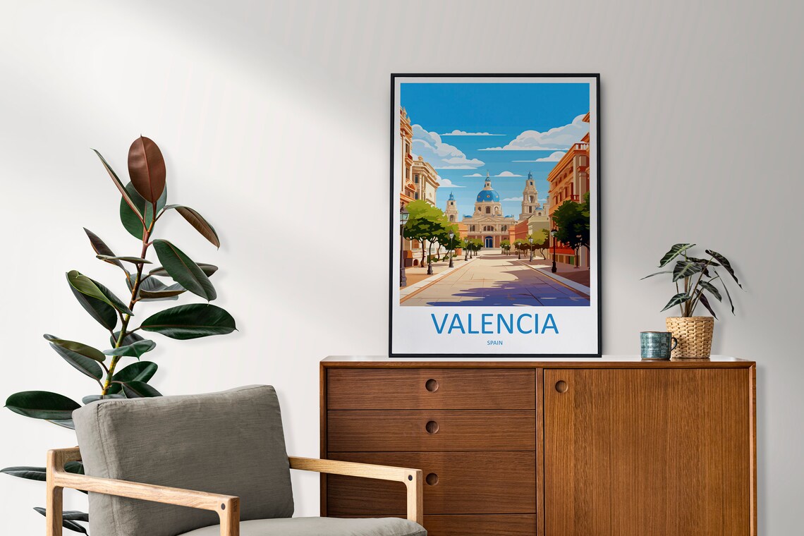 Valencia Travel Poster, Spain Wall Art Print - Image 2