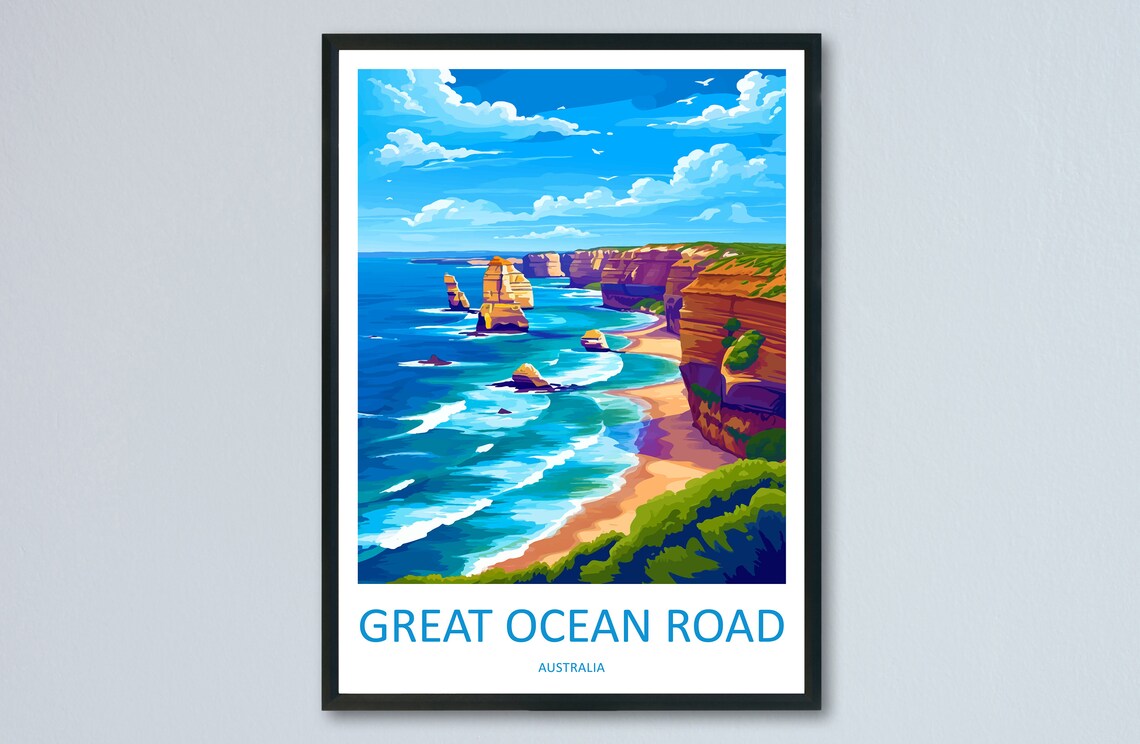 Great Ocean Road, Australia Travel Poster