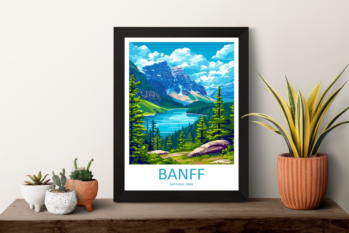 Banff National Park Home Decor Travel Poster - Image 3