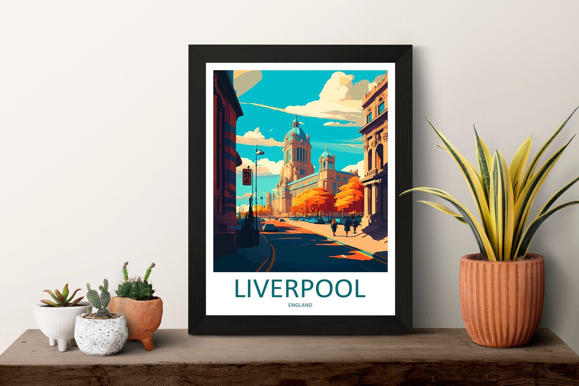 Liverpool Travel Poster, England Wall Art Print - Image 3