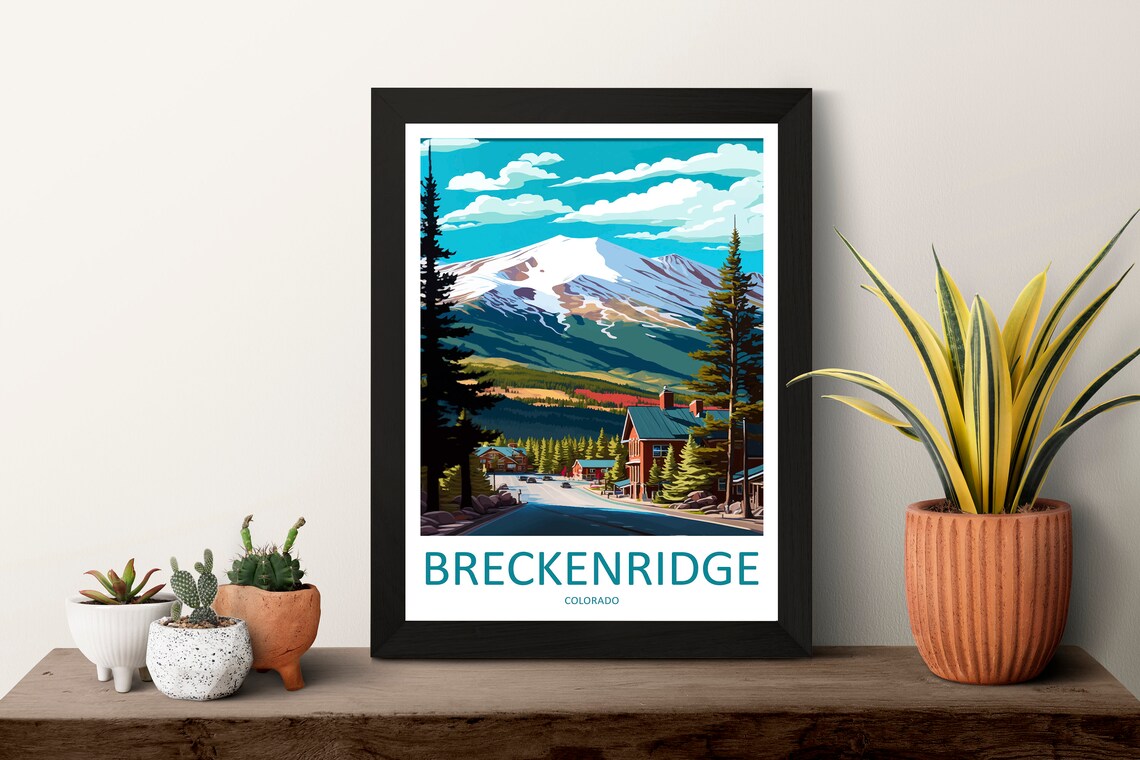 Breckenridge Travel Poster, Colorado Wall Decor - Image 3