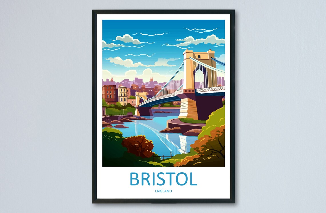 Bristol Clifton Suspension Bridge over the Avon Gorge England Poster