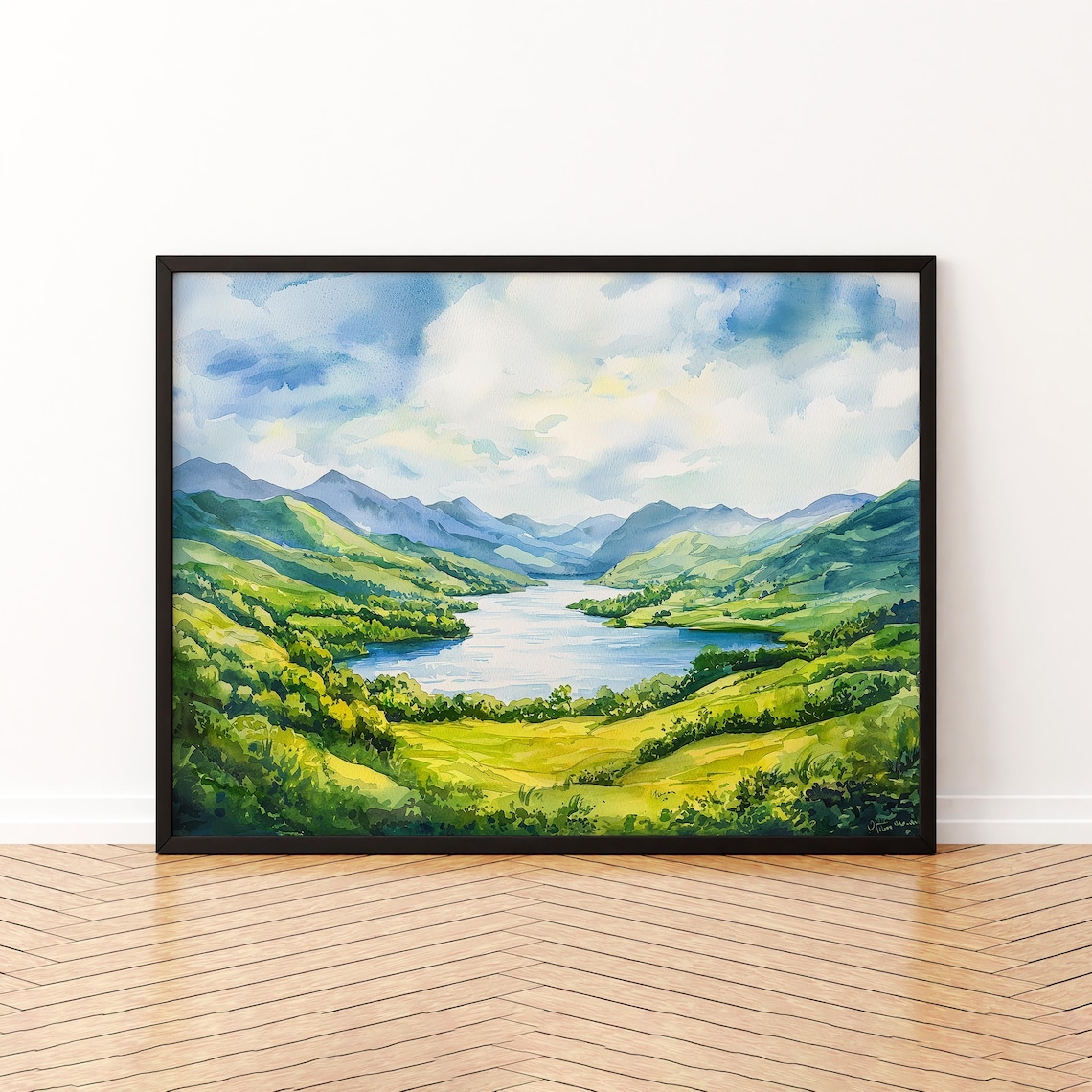 Killarney Watercolor Poster, Ireland Travel Poster