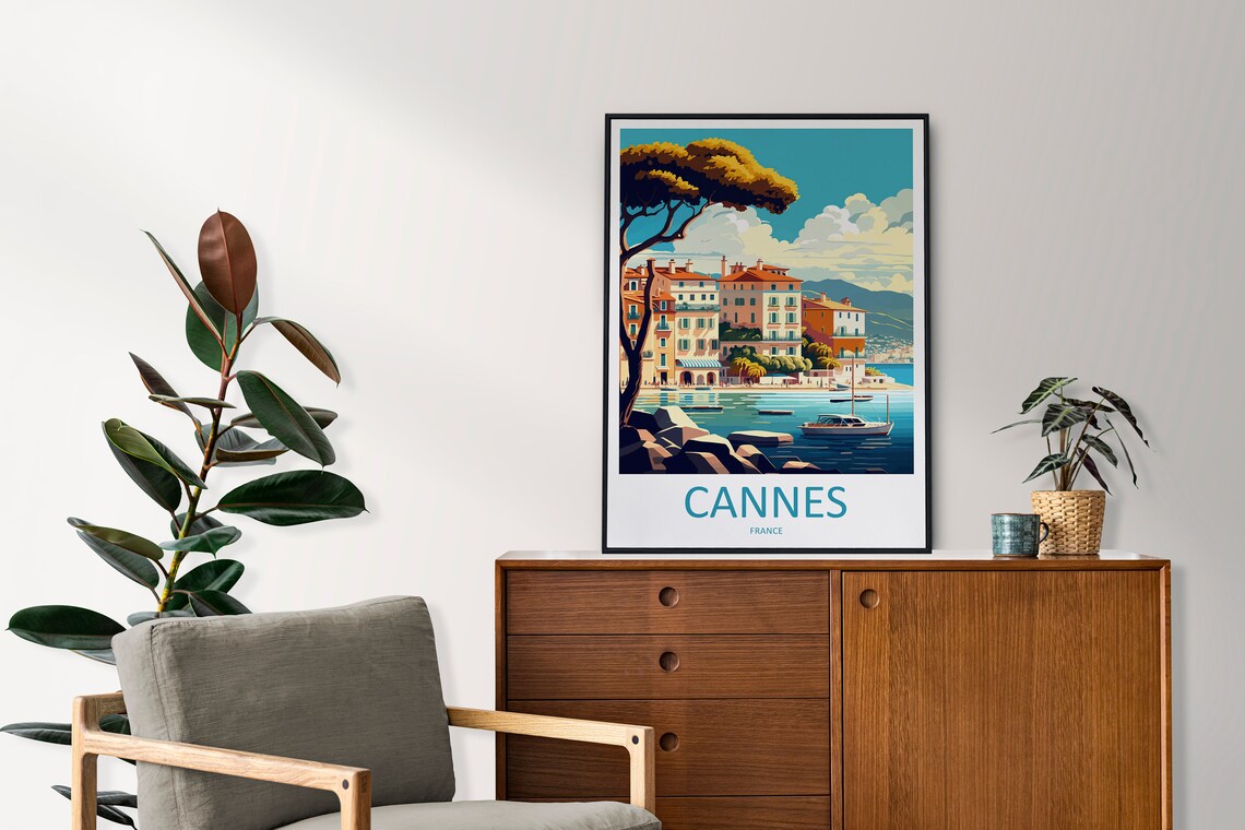 Cannes Travel Poster, France Place Print - Image 2