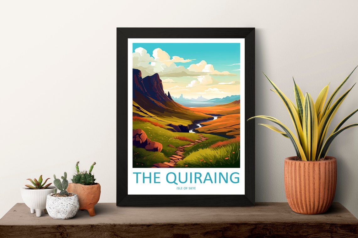 The Quiraing Isle of Skye Dramatic Highland Ridge Scotland Poster - Image 3