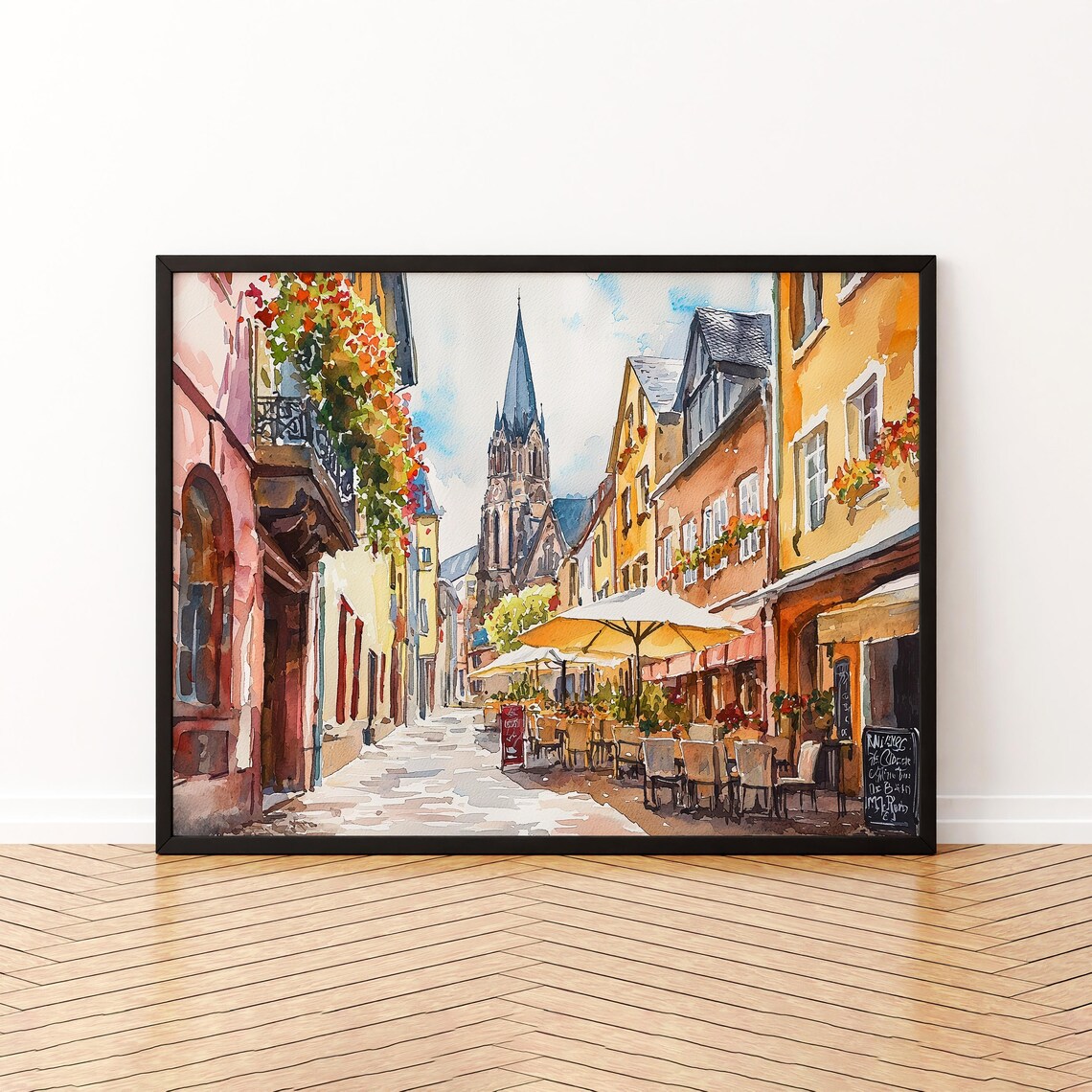 Mainz Watercolor Poster, Germany Travel Poster