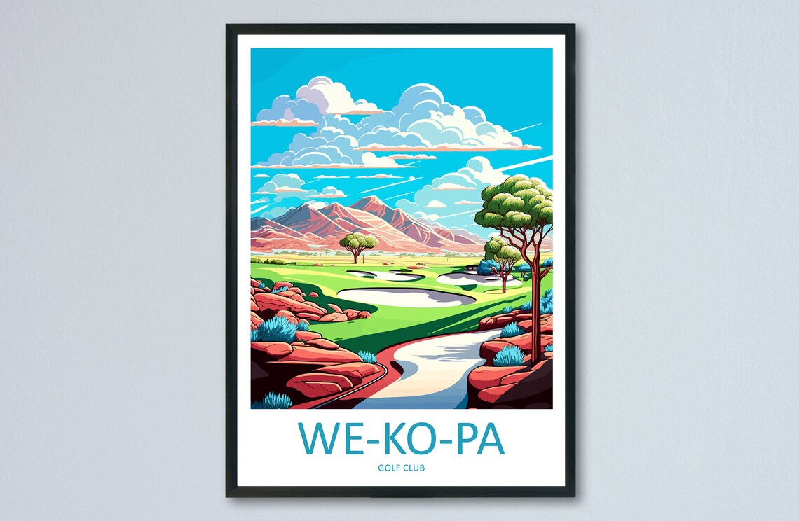 We Ko Pa Golf Club Travel Poster, Arizona Art