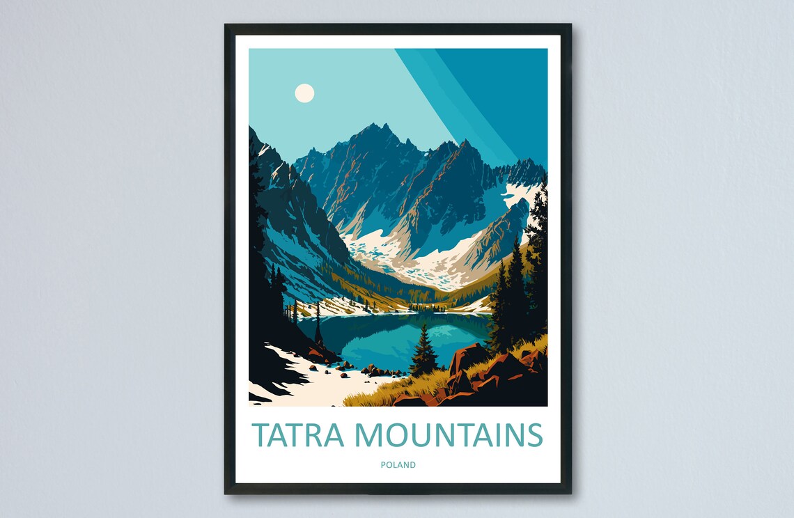 Tatra Mountains Art Print, Poland Landscape