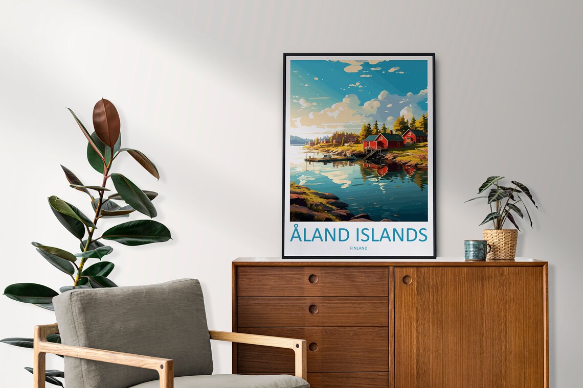 Aland Islands Travel Poster, Finland Wall Art - Image 2