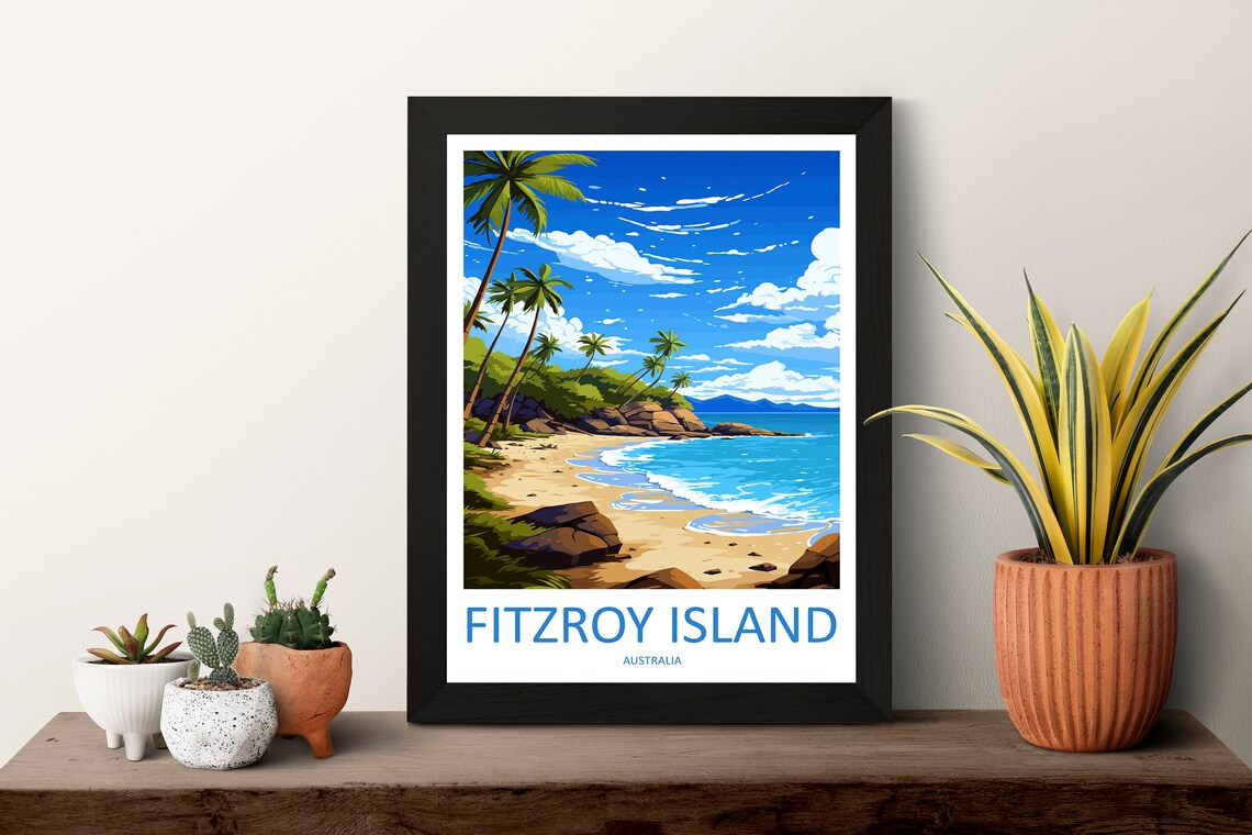Fitzroy Island Travel Poster, Australia Wall Art - Image 3