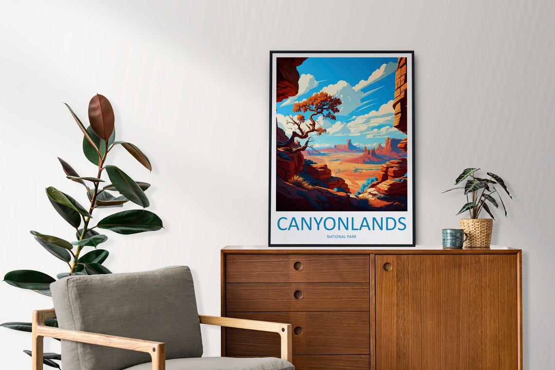 Canyonlands National Park Utah Red Rock Desert Overlook Travel Poster - Image 2