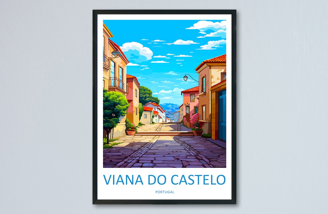 Vianna Do Castelo Travel Poster, Portugal Wall Art