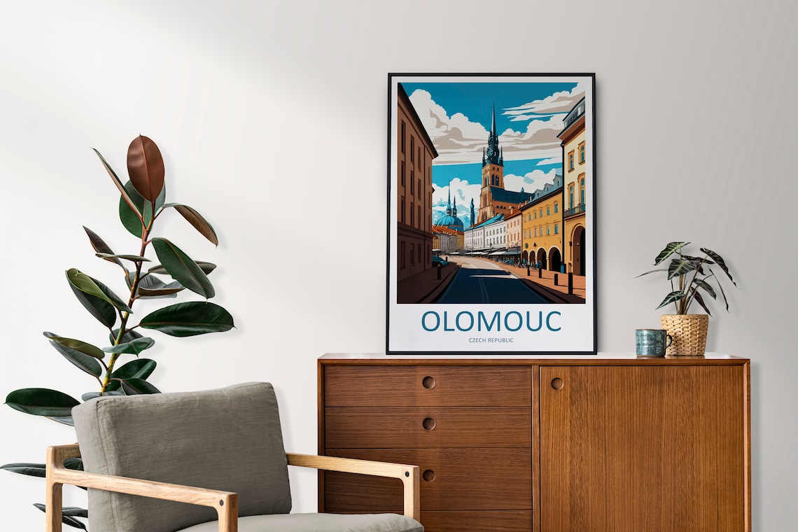 Olomouc Travel Poster, Czech Republic Wall Decor - Image 2