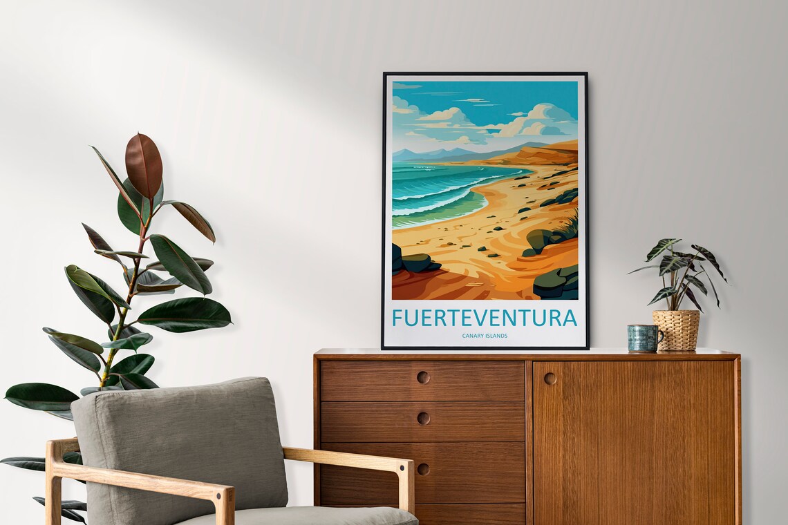 Fuerteventura Travel Poster, Spain Wall Art - Image 2