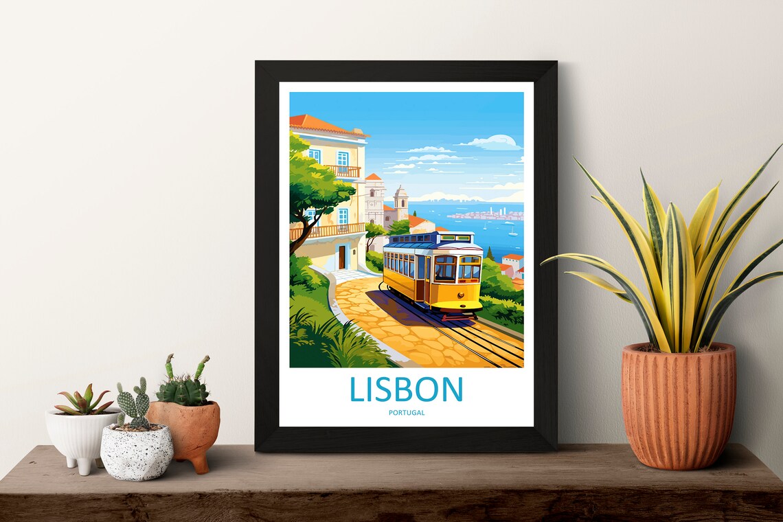 Lisbon Travel Poster, Portugal Home Decor - Image 3