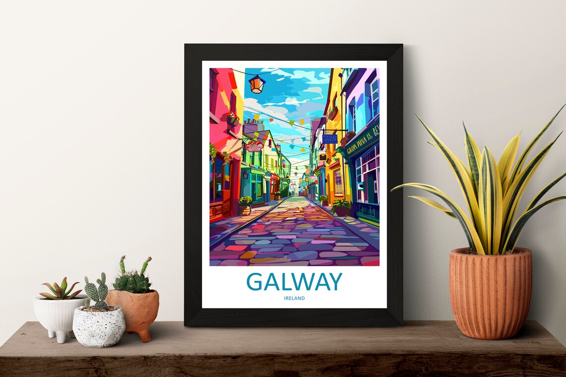 Galway Travel Poster, Ireland Home Decor - Image 3