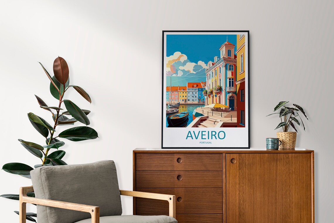Aveiro Travel Poster, Portugal Wall Art - Image 2