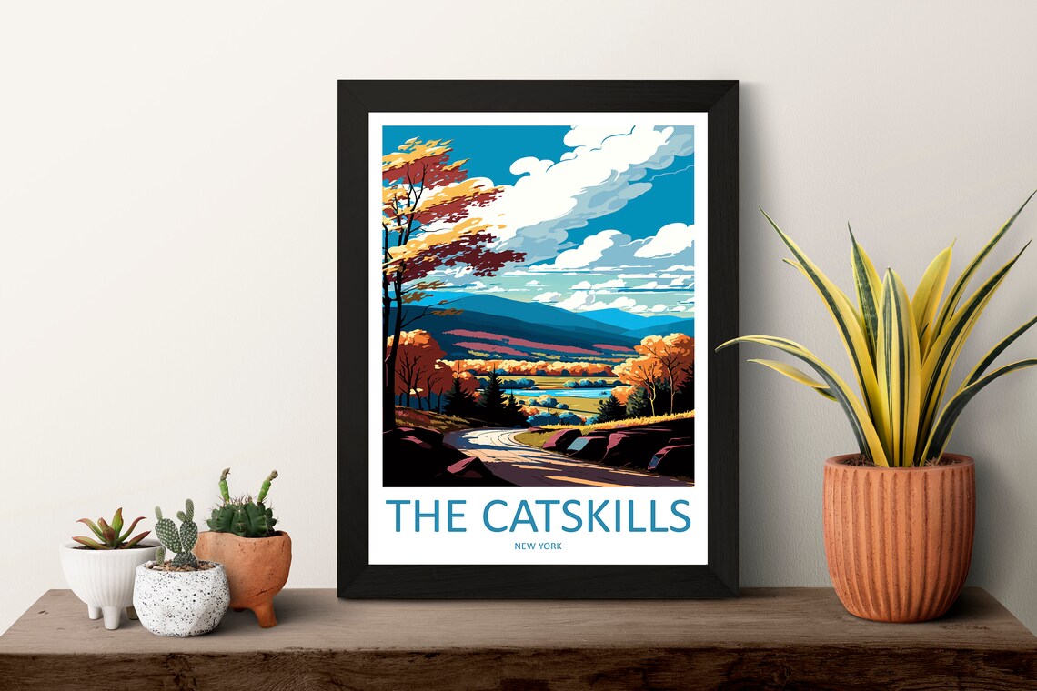 The Catskills Travel Poster, New York State - Image 3