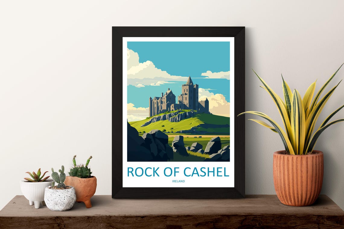 Rock Of Cashel Print Rock Of Cashel Home Decor Landscape Art Print Rock Of Cashel Wall Art For Ireland Enthusiast Gift Wall Hanging Poster - Image 3