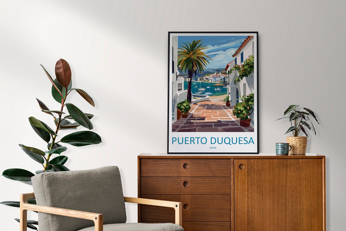 Puerto Duquesa Travel Poster, Spain Place Print - Image 2