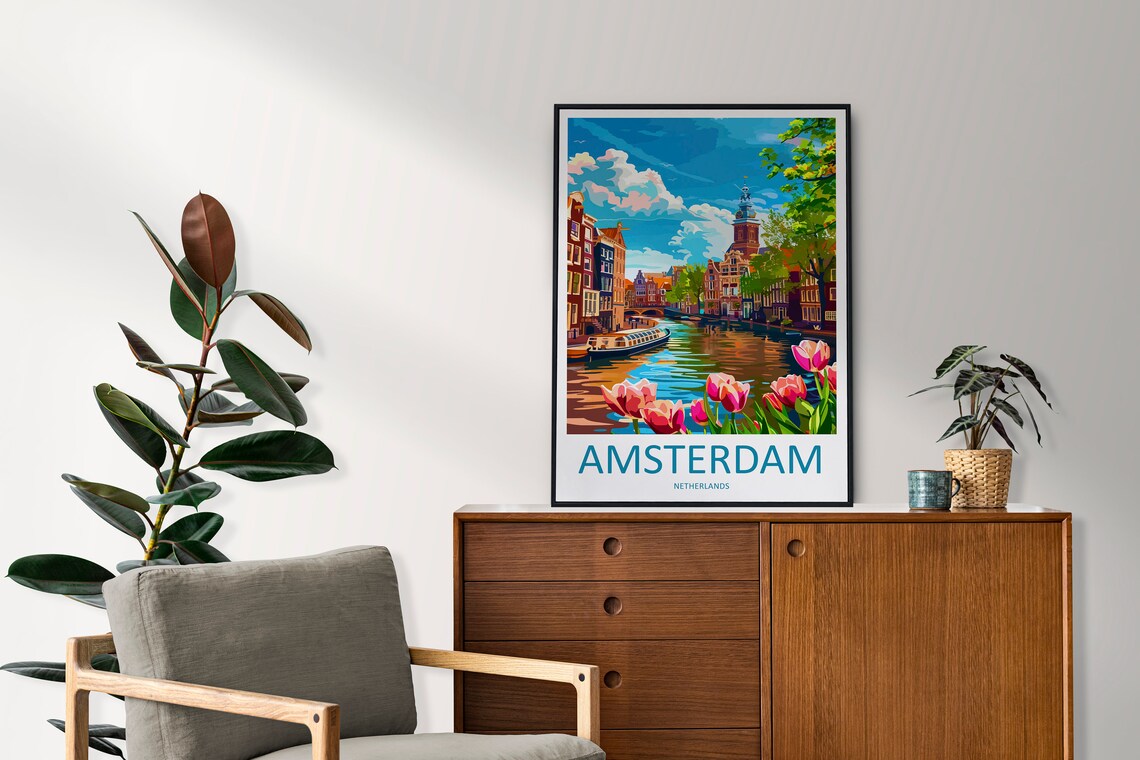 Amsterdam Travel Print For Home Decor Poster - Image 2
