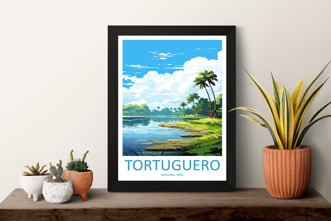 Tortuguero National Park Travel Poster, Costa Rica - Image 3
