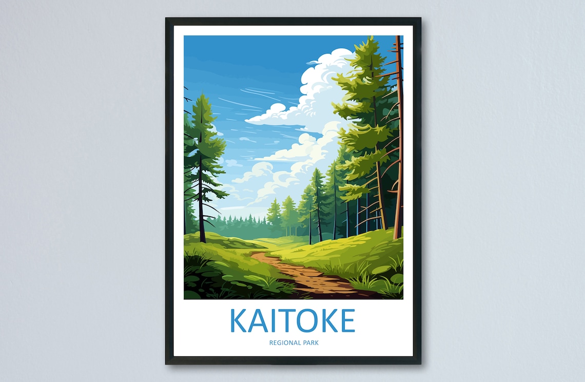 Kaitoke Regional Park Travel Print Wall Art Kaitoke Regional Park Wall Hanging Home Dcor Kaitoke Regional Park Gift Art Lovers New Zealand